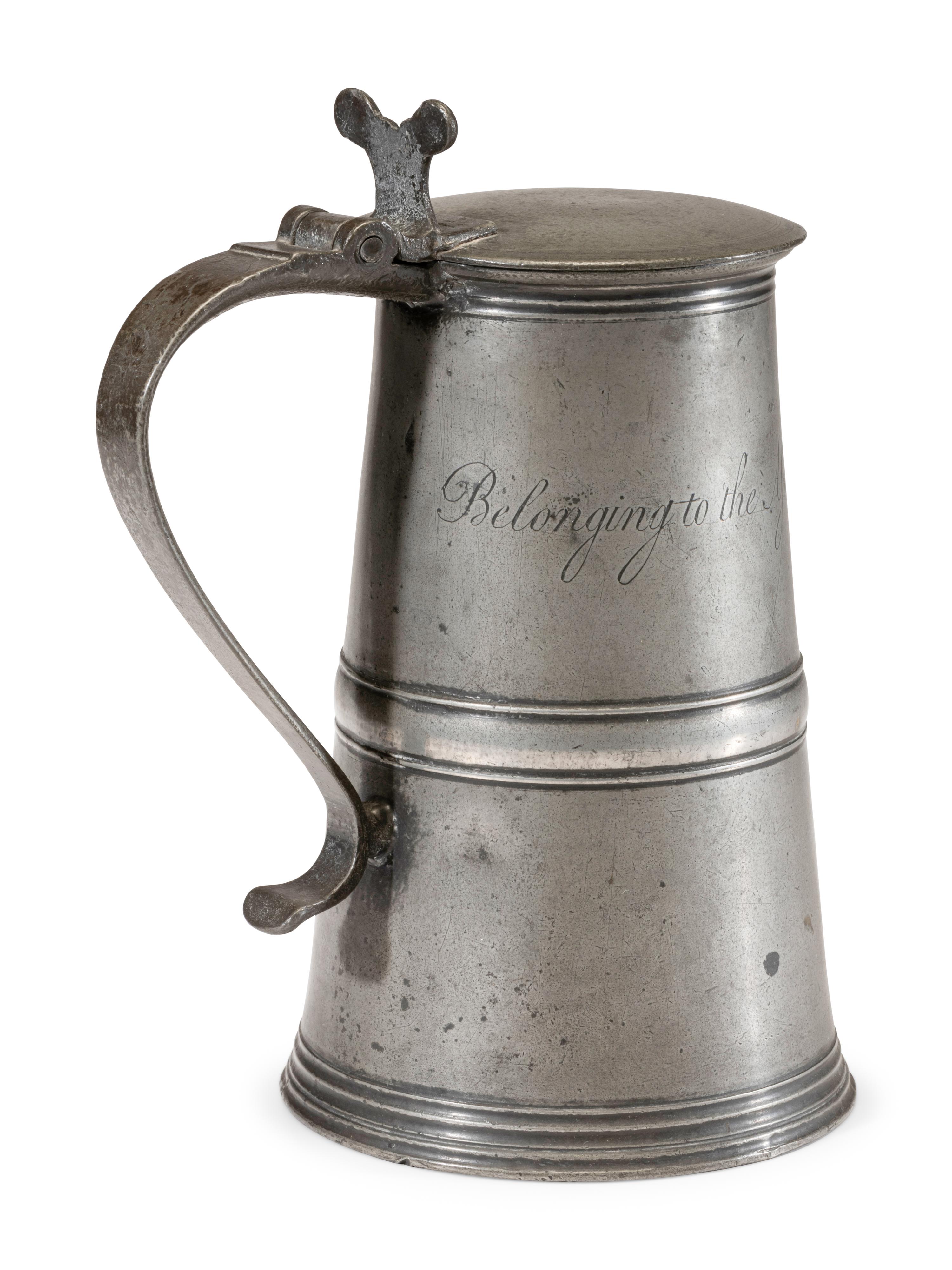 A Scottish Pewter Communion Flagon
