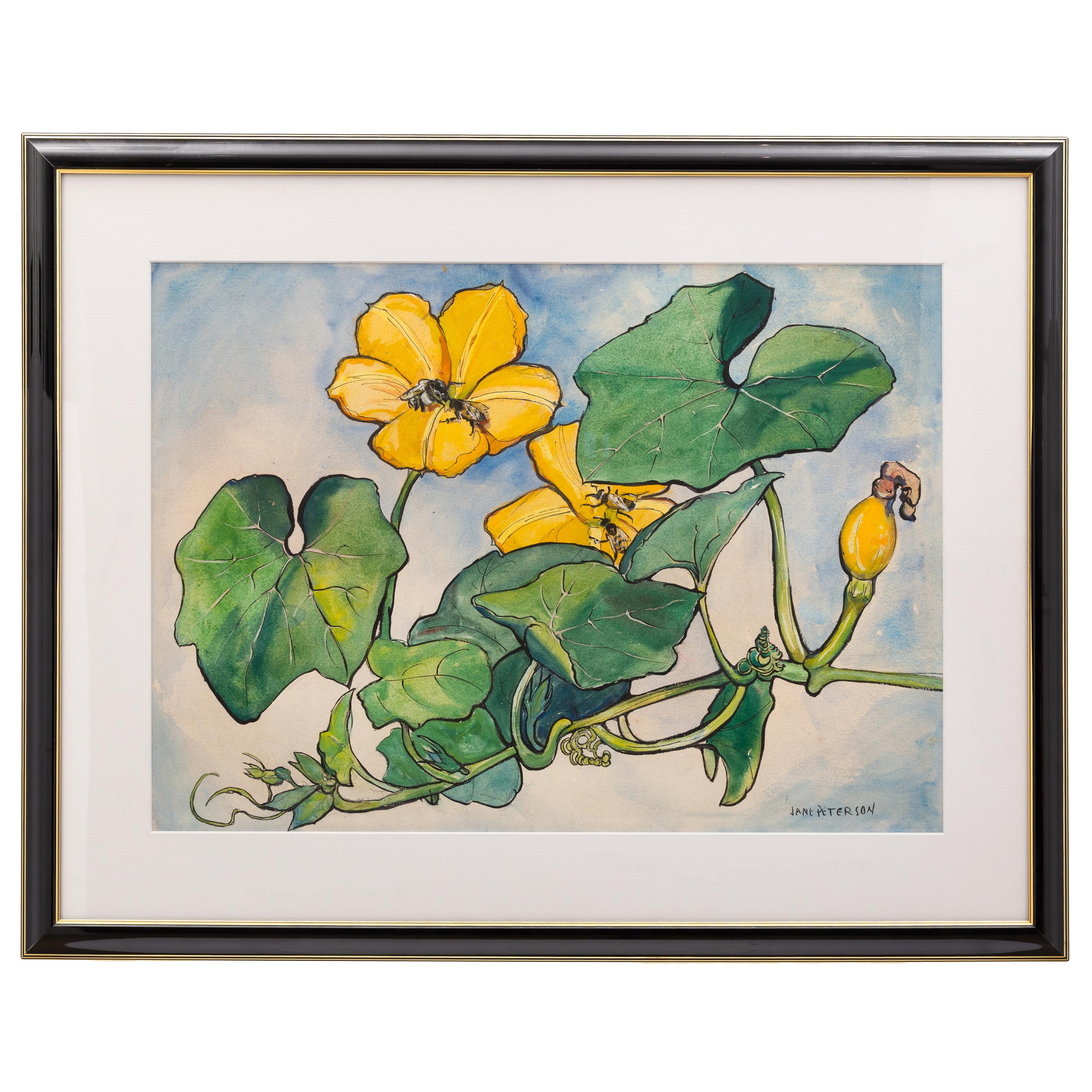 Jane Peterson (American, 1876–1965) — Squash Flowers