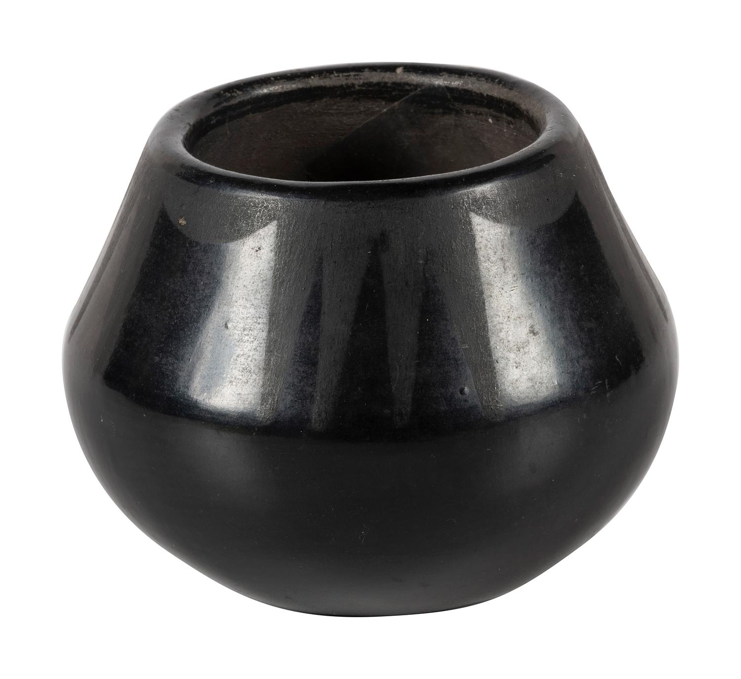 Black-on-black Pottery Jar