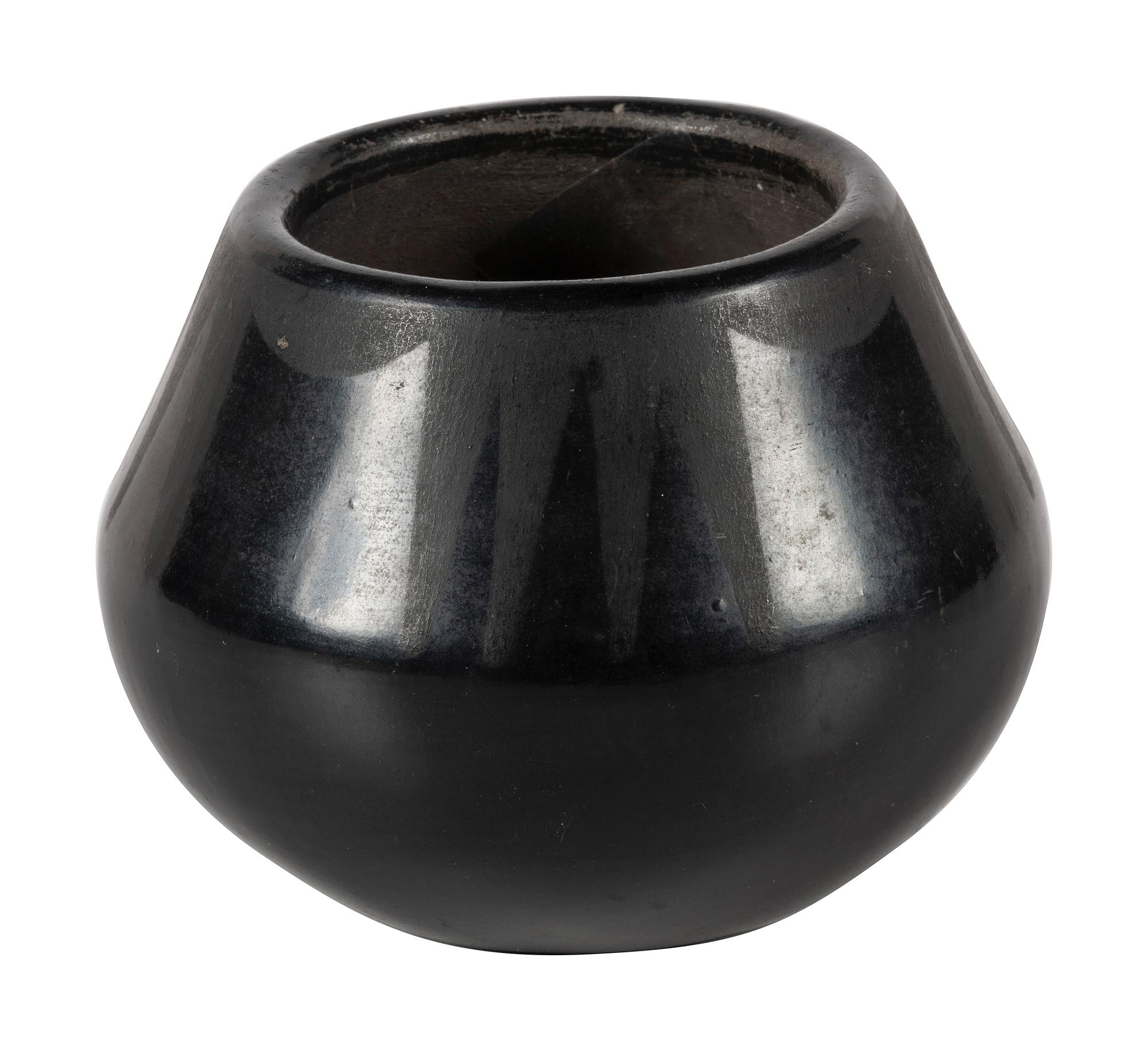 Black-on-black Pottery Jar