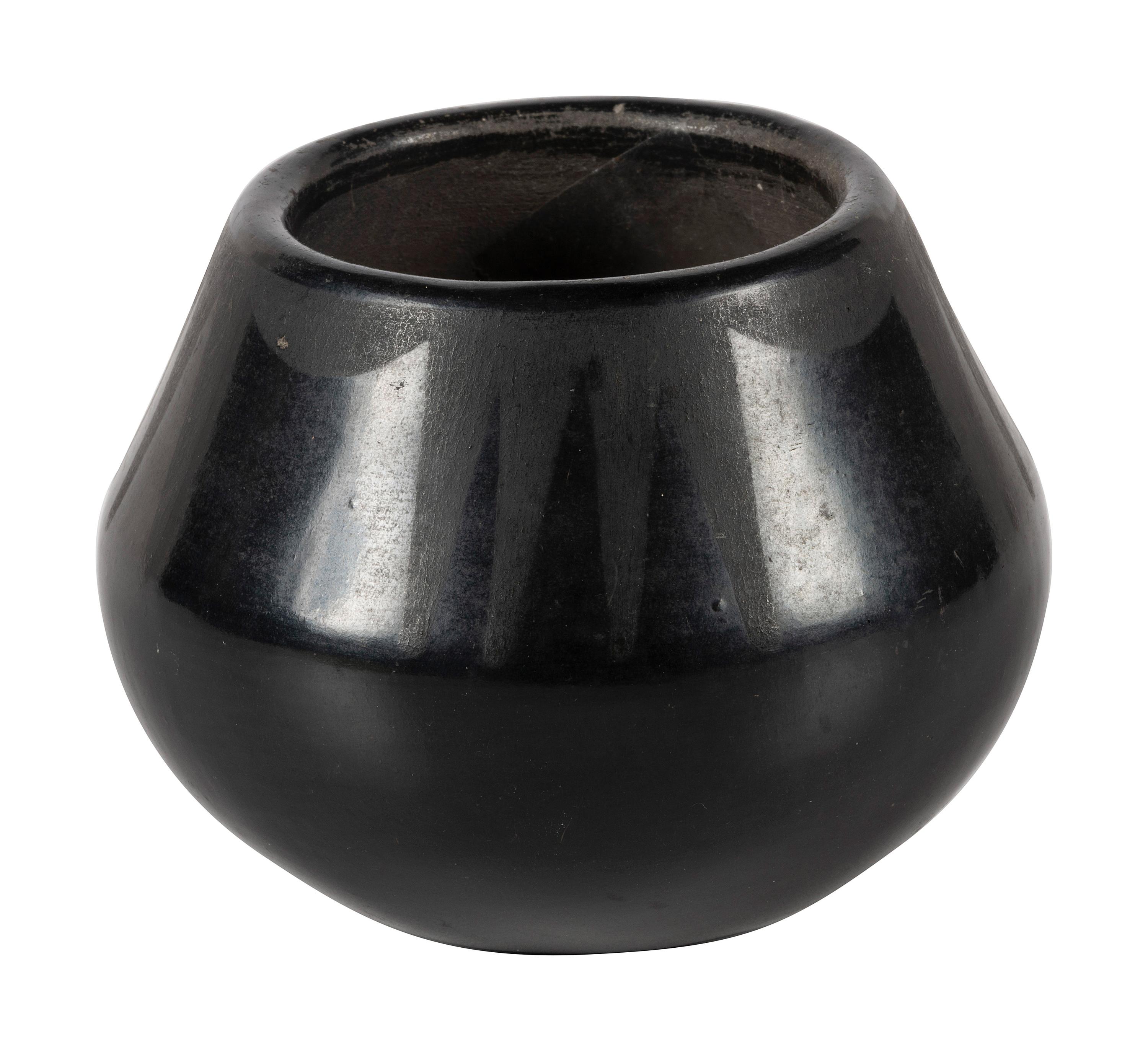 Black-on-black Pottery Jar