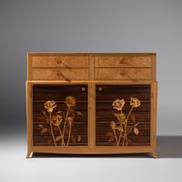 Silas Kopf (American, b. 1949) — Marquetry Cabinet, 2004