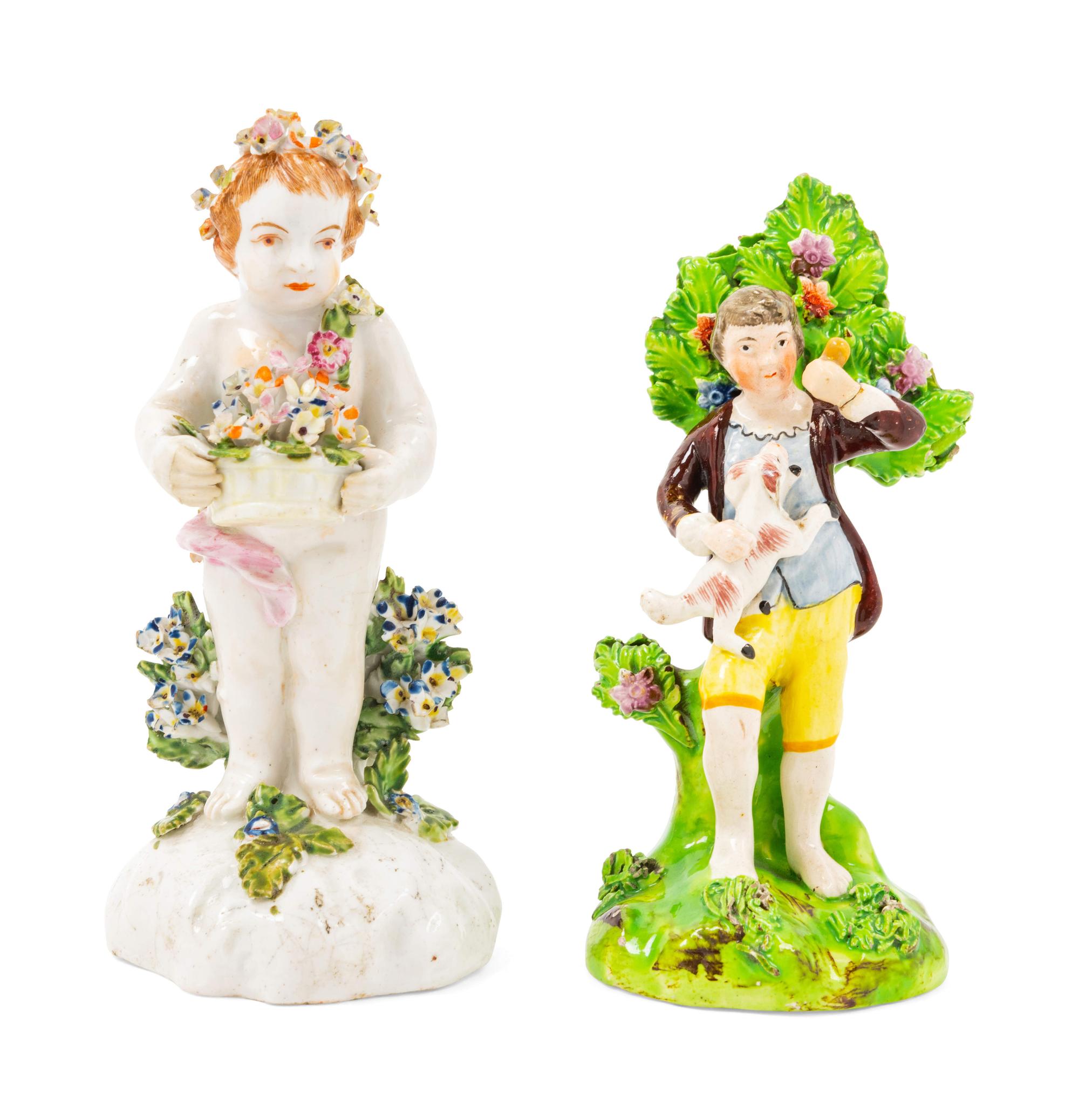 Two Staffordshire Pottery Figures