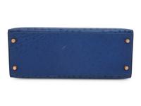 Hermès Navy Ostrich Kelly Bag, 1993