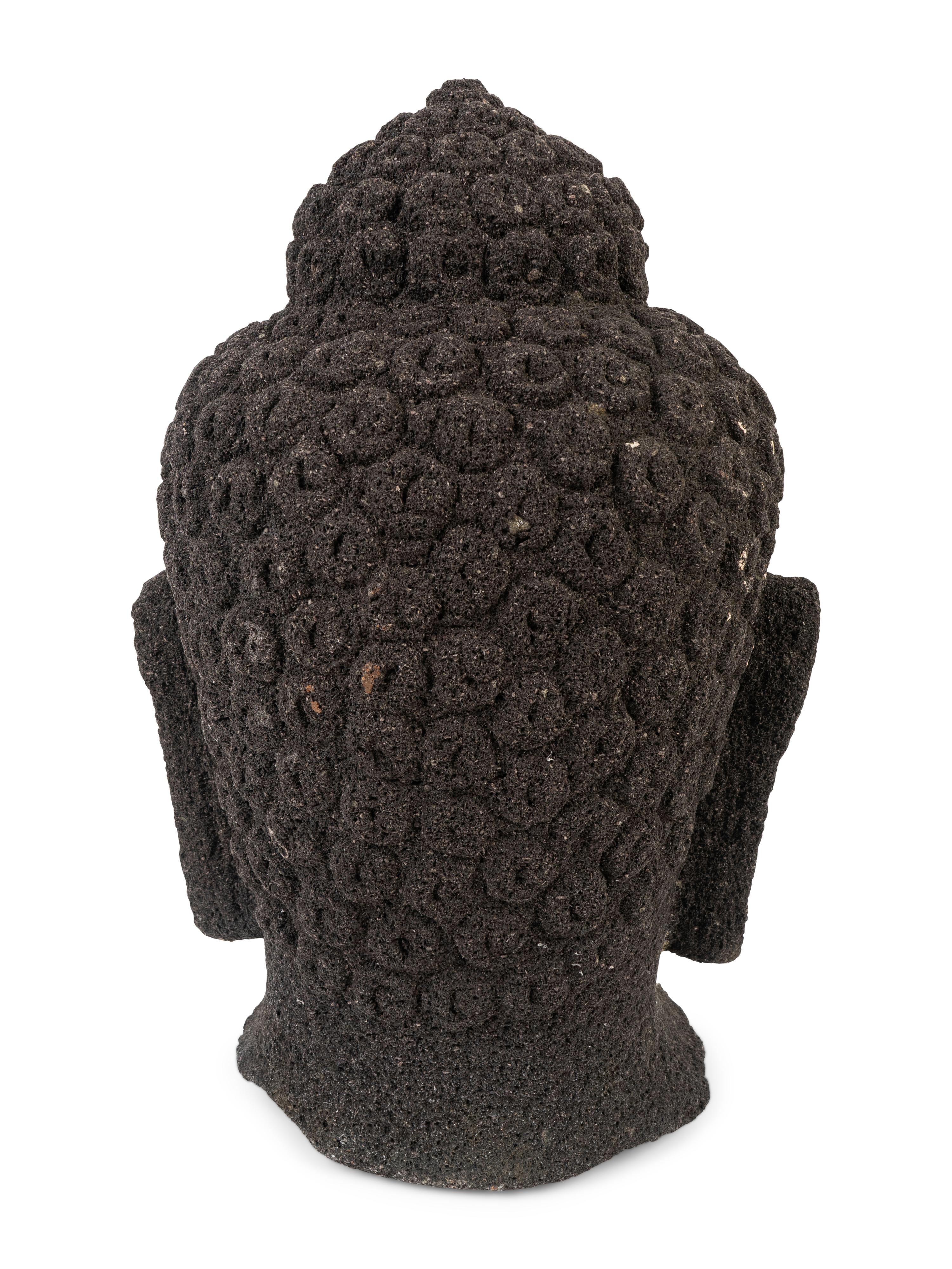 An Indonesian Volcanic Head of a Deity — BORA BORA, 20TH CENTURY