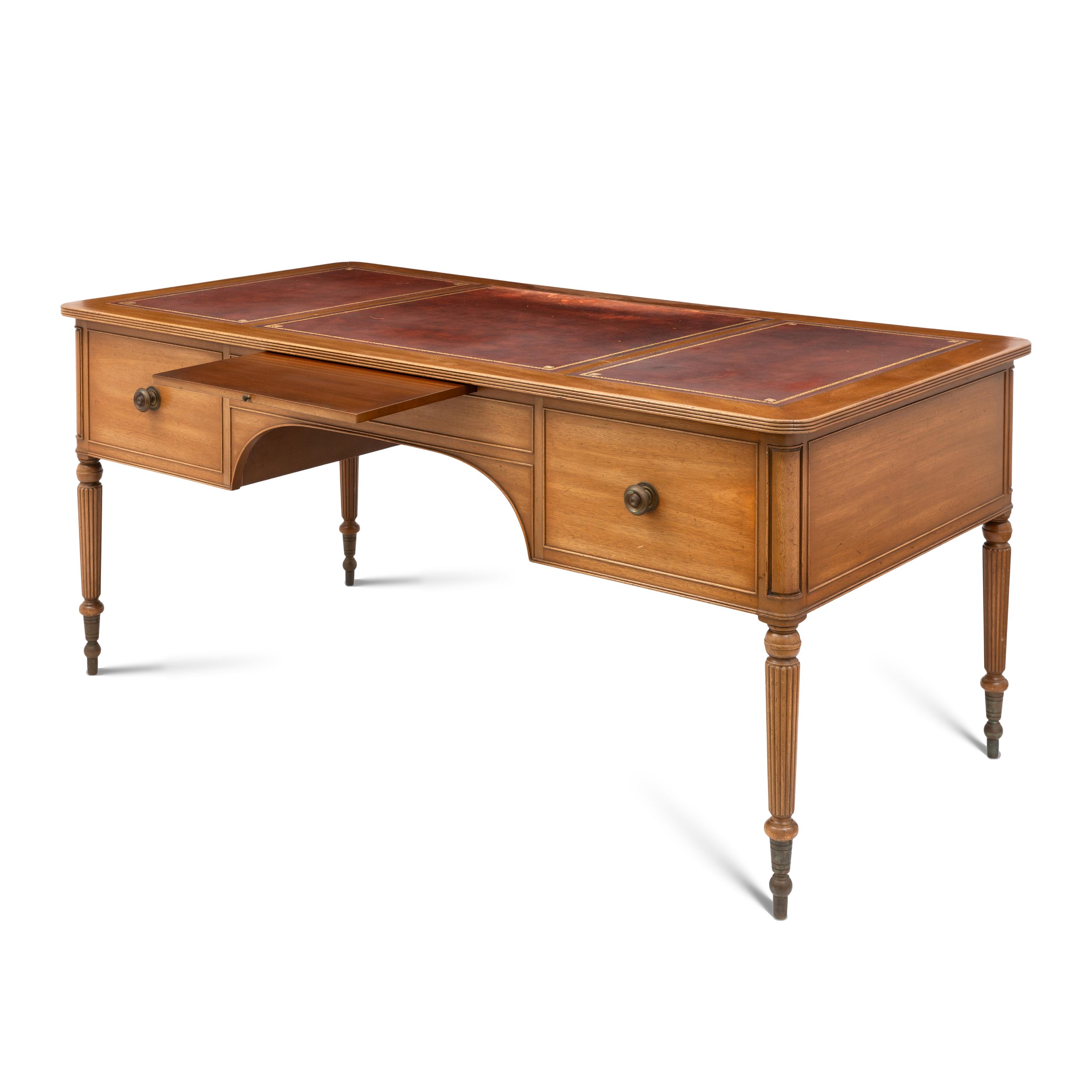 A Kittinger William IV Style Mahogany Desk