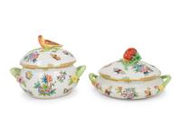 Two Herend Queen Victoria Porcelain Tureens