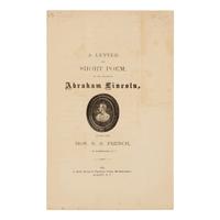 [LINCOLN FUNERAL]. A group of 5 works and pamphlets on Lincoln commemorations and eulogies, comprising: