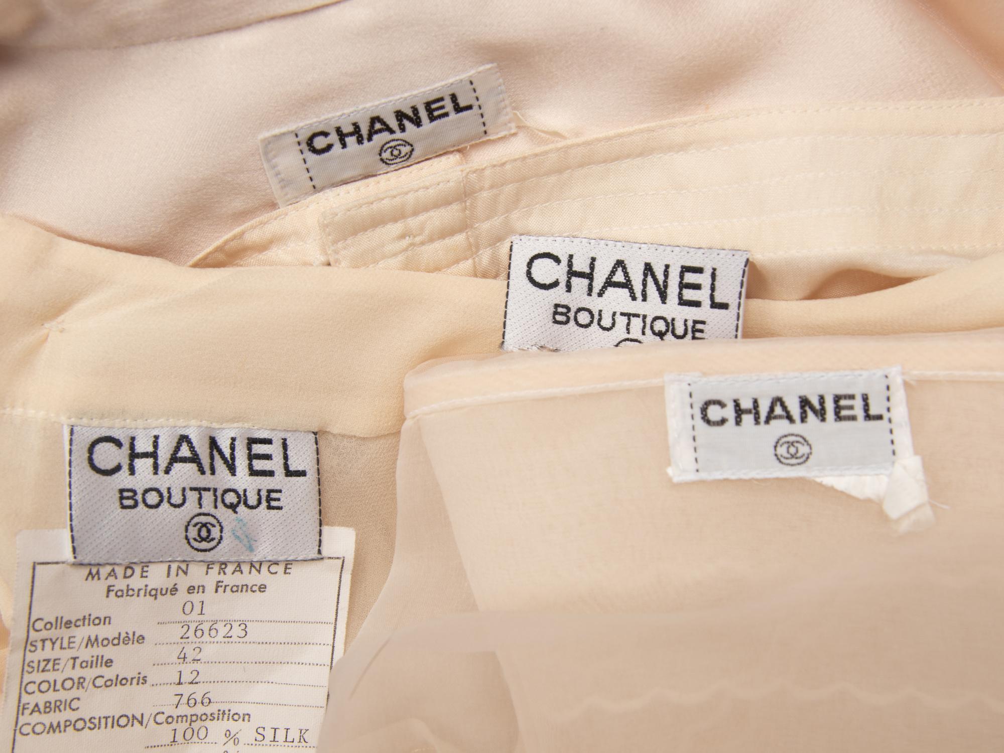 Five Chanel Blouses