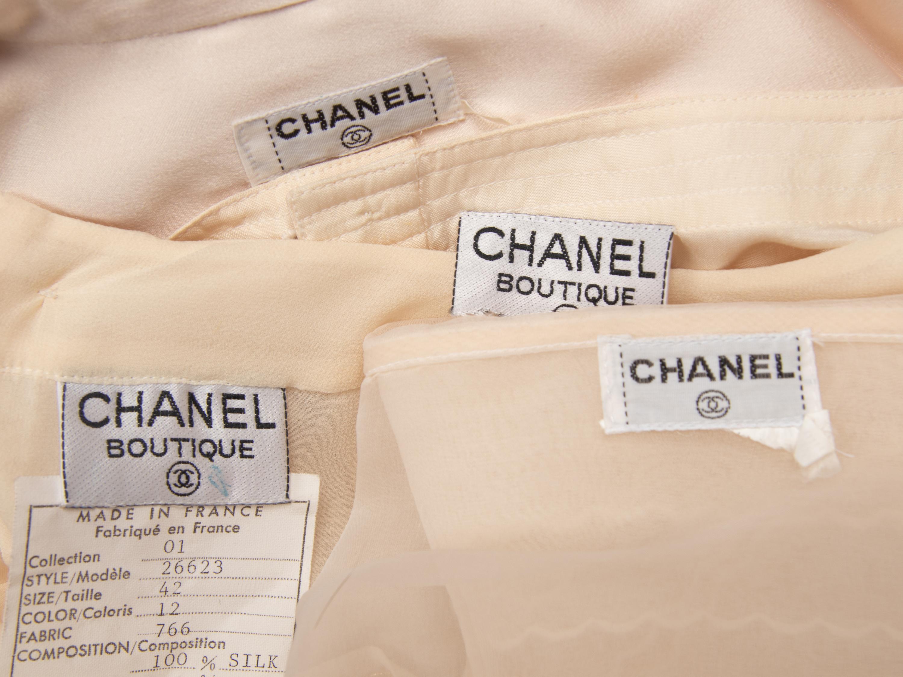 Five Chanel Blouses