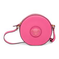 Versace, La Medusa Crossbody in Pink Leather