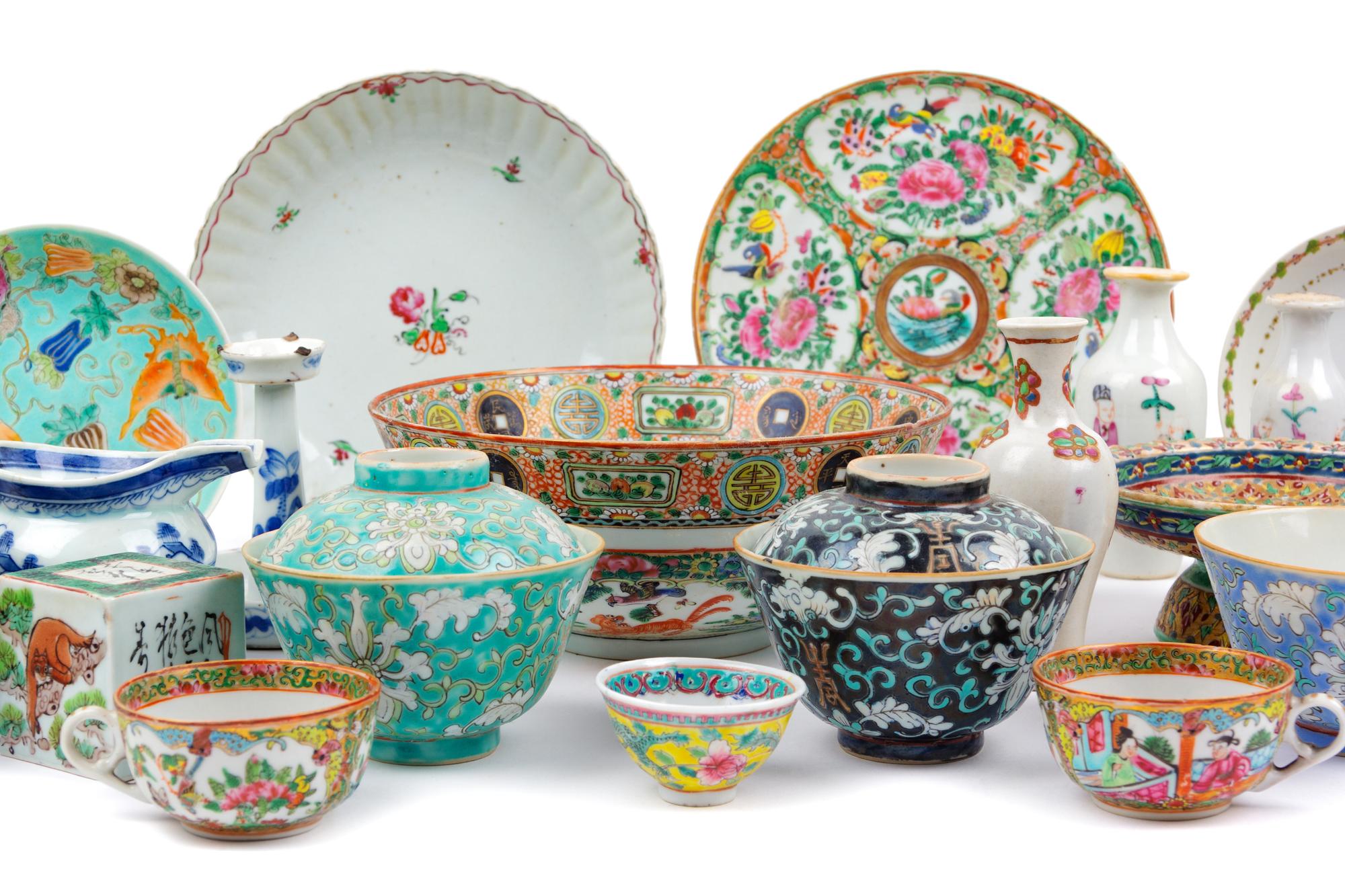 A Large Collection of Chinese and Japanese Porcelain Articles