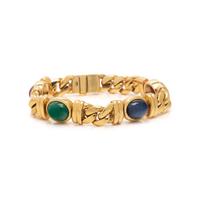 YELLOW GOLD AND MULTIGEM BRACELET