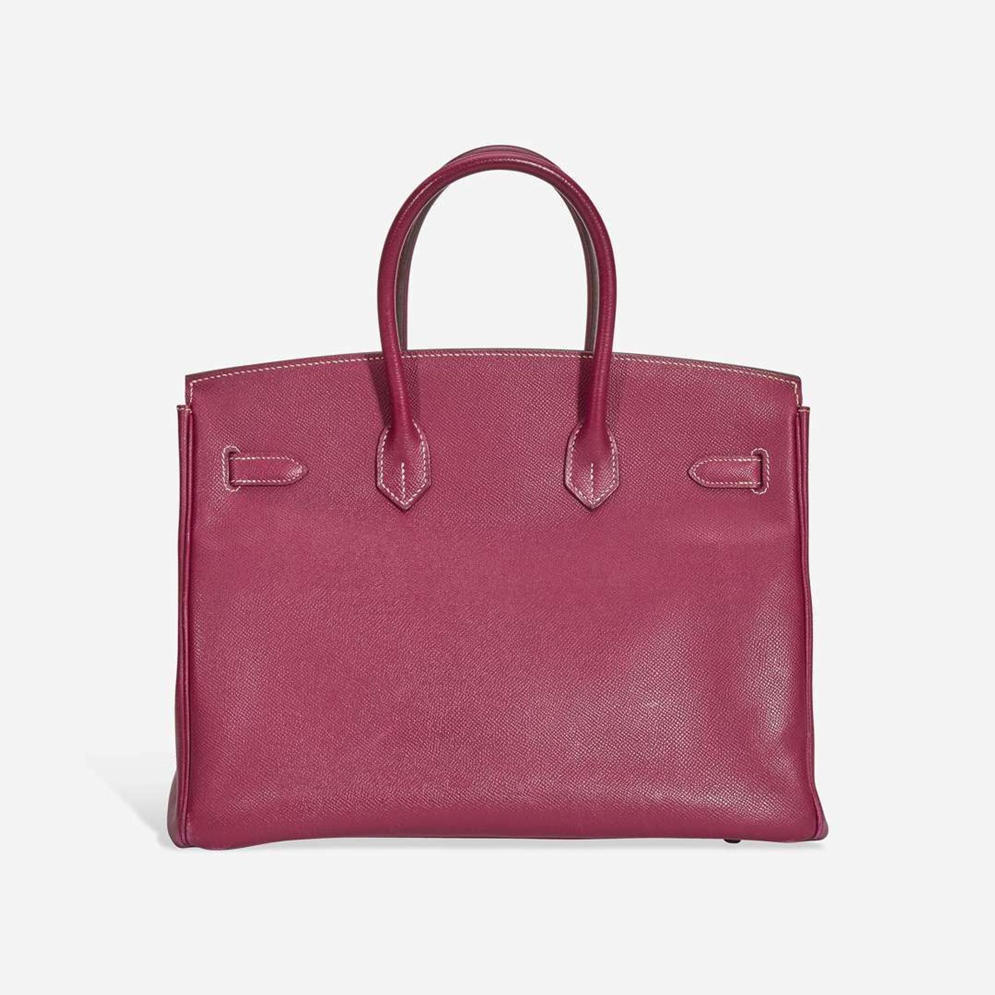 A tosca and rose tyrien epsom leather palladium hardware Birkin bag 35, Hermès 2011
