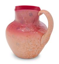 A New England Wild Rose Agata Glass Water Pitcher
