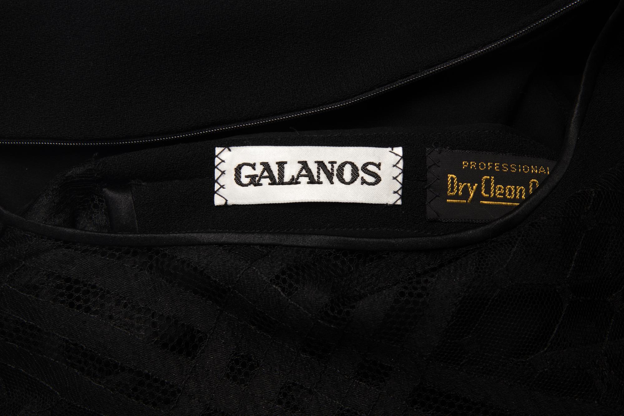 Significant Galanos Lace Back Gown, 1984