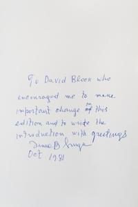 (SINGER, ISAAC BASHEVIS) MOSKOWITZ, IRA. Satan in Goray. New York, 1981. Limited. Signed twice.