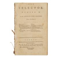 [American Revolution] (Hale, Nathan). A Short-Lived and Rarely Seen Biweekly Periodical Featuring a Report of the Execution of American Spy, Nathan Hale