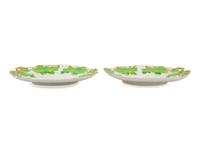 A Pair of Hanley Pearl-China Trays