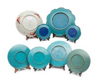 Eight Japanese Cloisonné Chargers