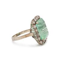 EMERALD AND DIAMOND RING