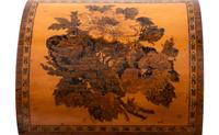 Two English Tunbridge Ware Tea Caddies