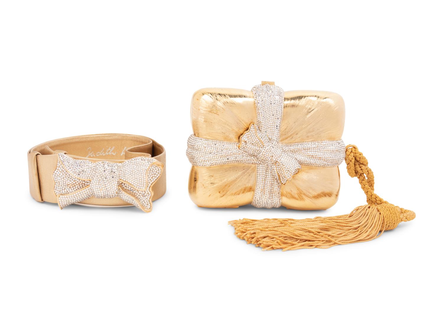 Two Judith Lieber Pieces: One Minaudière and One Belt