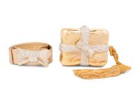 Two Judith Lieber Pieces: One Minaudière and One Belt