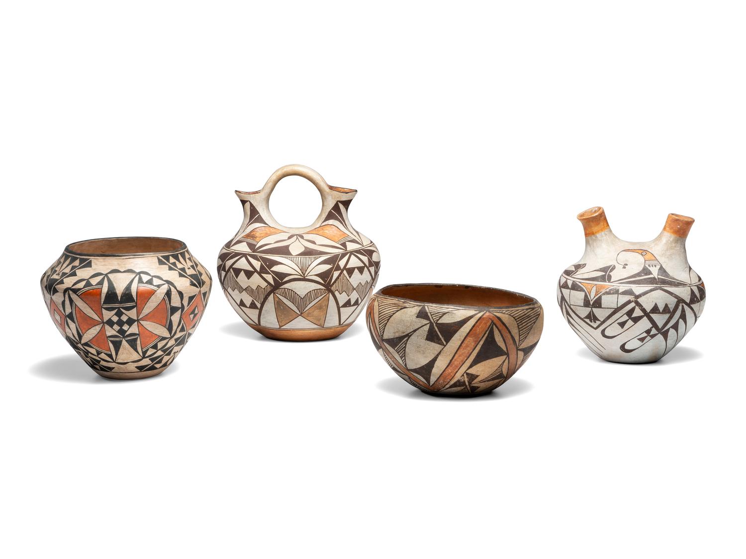 Acoma Pottery Wedding Jars and Bowls