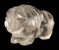 A Western Asiatic Rock Crystal Recumbent Lion