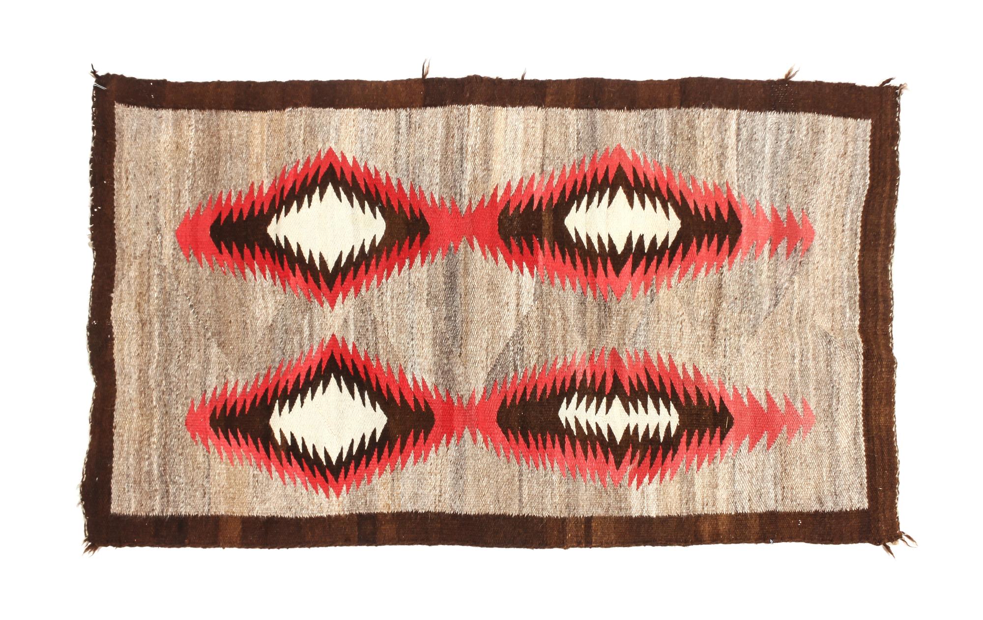 A Group of Four Western Reservation Rugs Largest: 29 x 53 inches.
