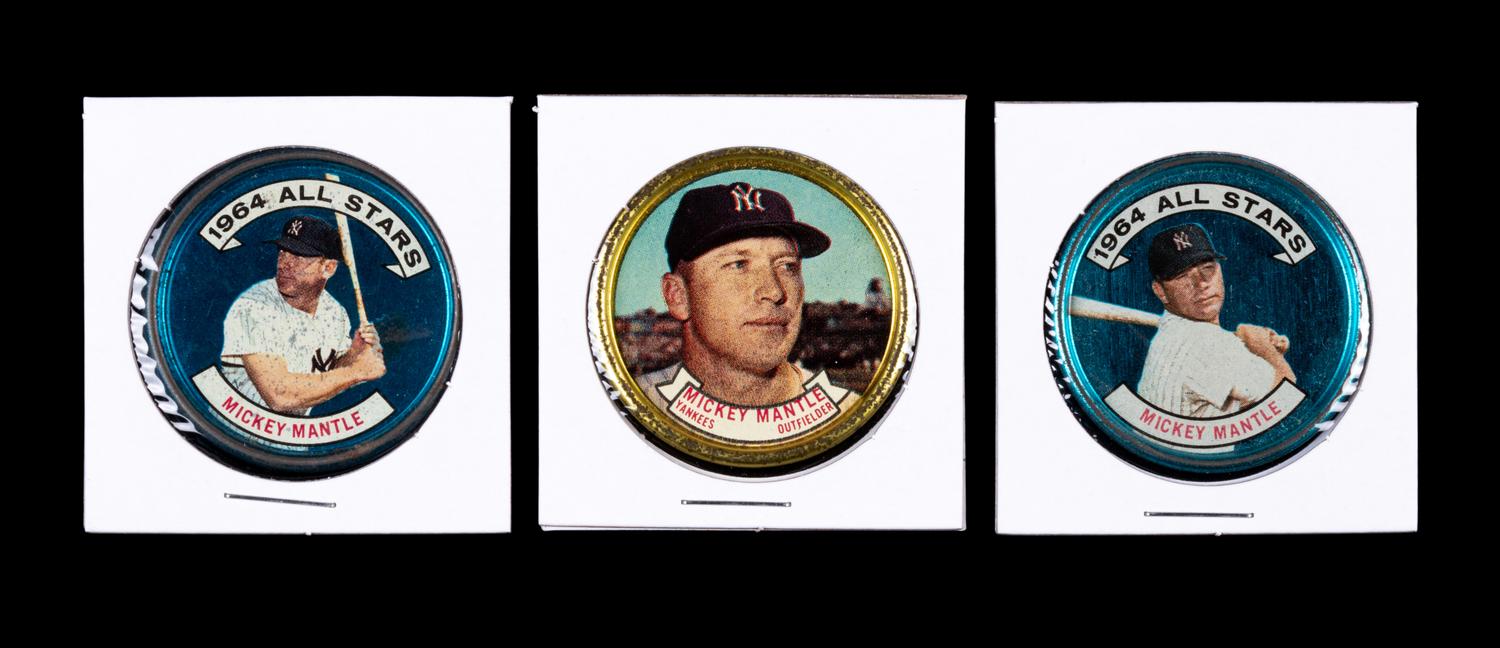 A Group of Three 1964 Topps Mickey Mantle Coins