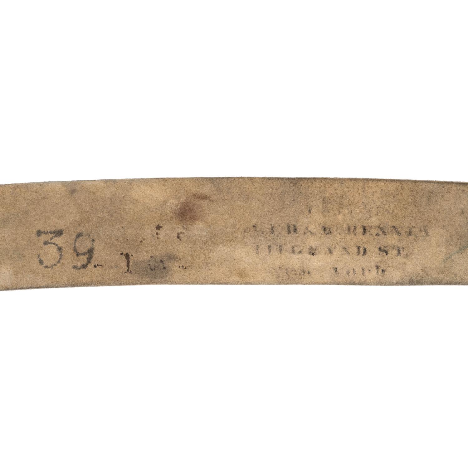 White Buff Bladric with Breast Plate, Scabbard & Socket Bayonet