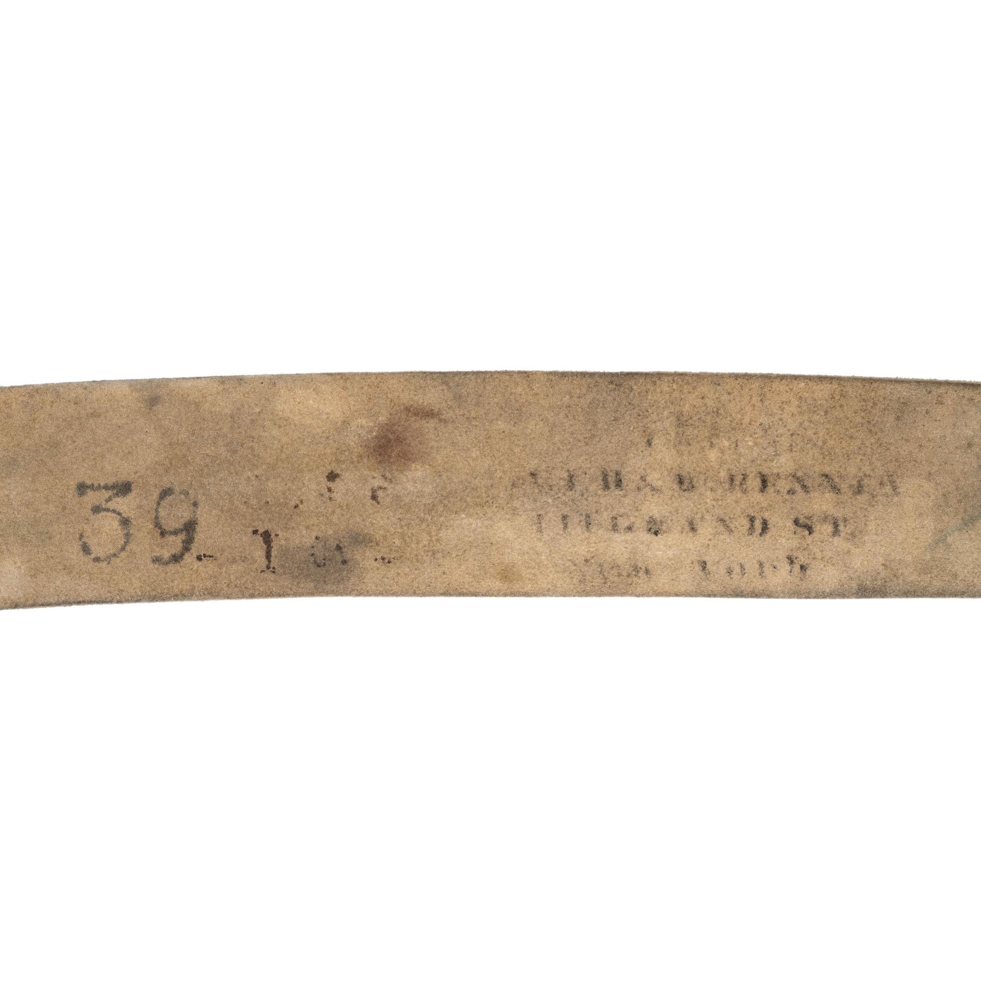 White Buff Bladric with Breast Plate, Scabbard & Socket Bayonet