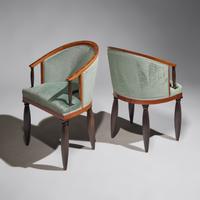 A set of eight art deco dining chairs
