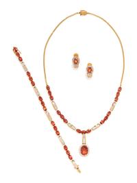 ORANGE SAPPHIRE AND DIAMOND SUITE