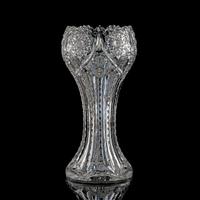 A Brilliant-Period Cut Glass Tulip-Form Vase, Possibly by Strauss