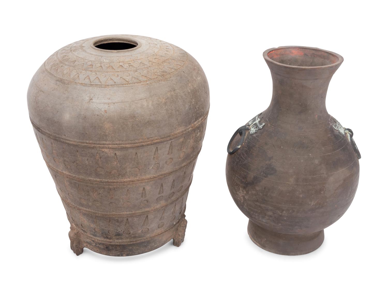 Two Chinese Pottery Vessels