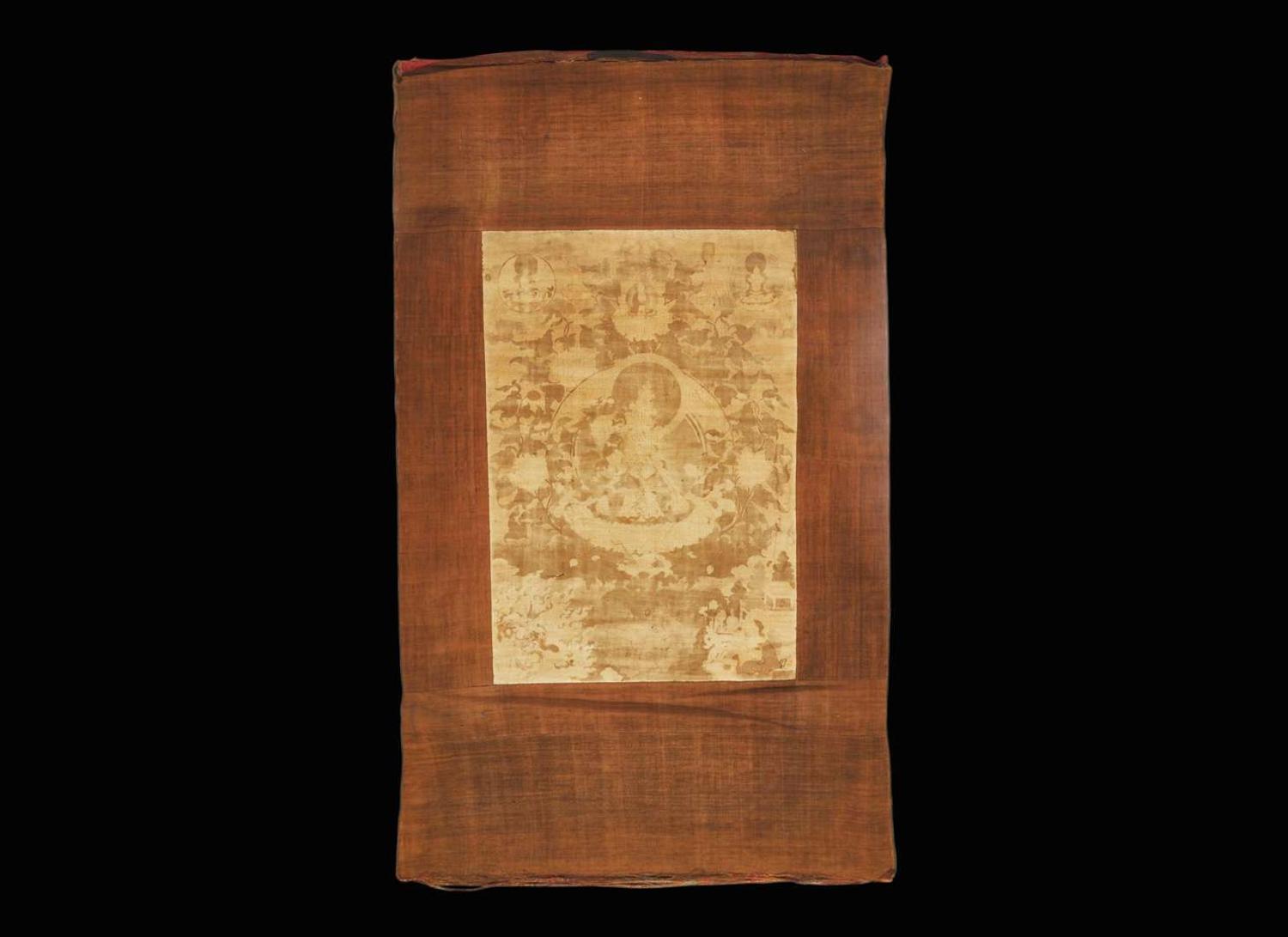 A Tibetan thangka depicting White Tara, 19th century or earlier 白度母唐卡 十九世紀或更早