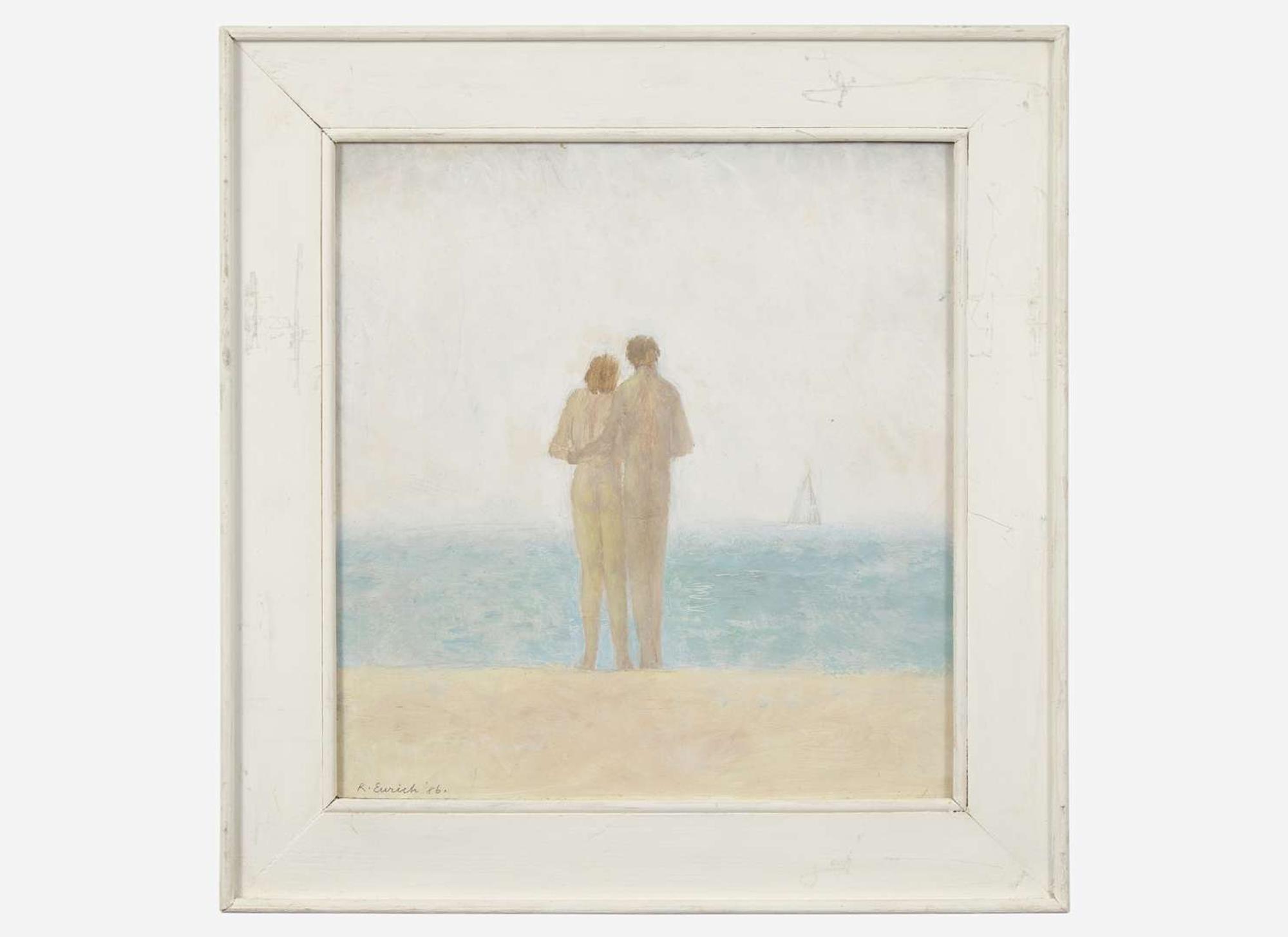 Richard Eurich (British, 1903-1992) - Nude Couple on Beach