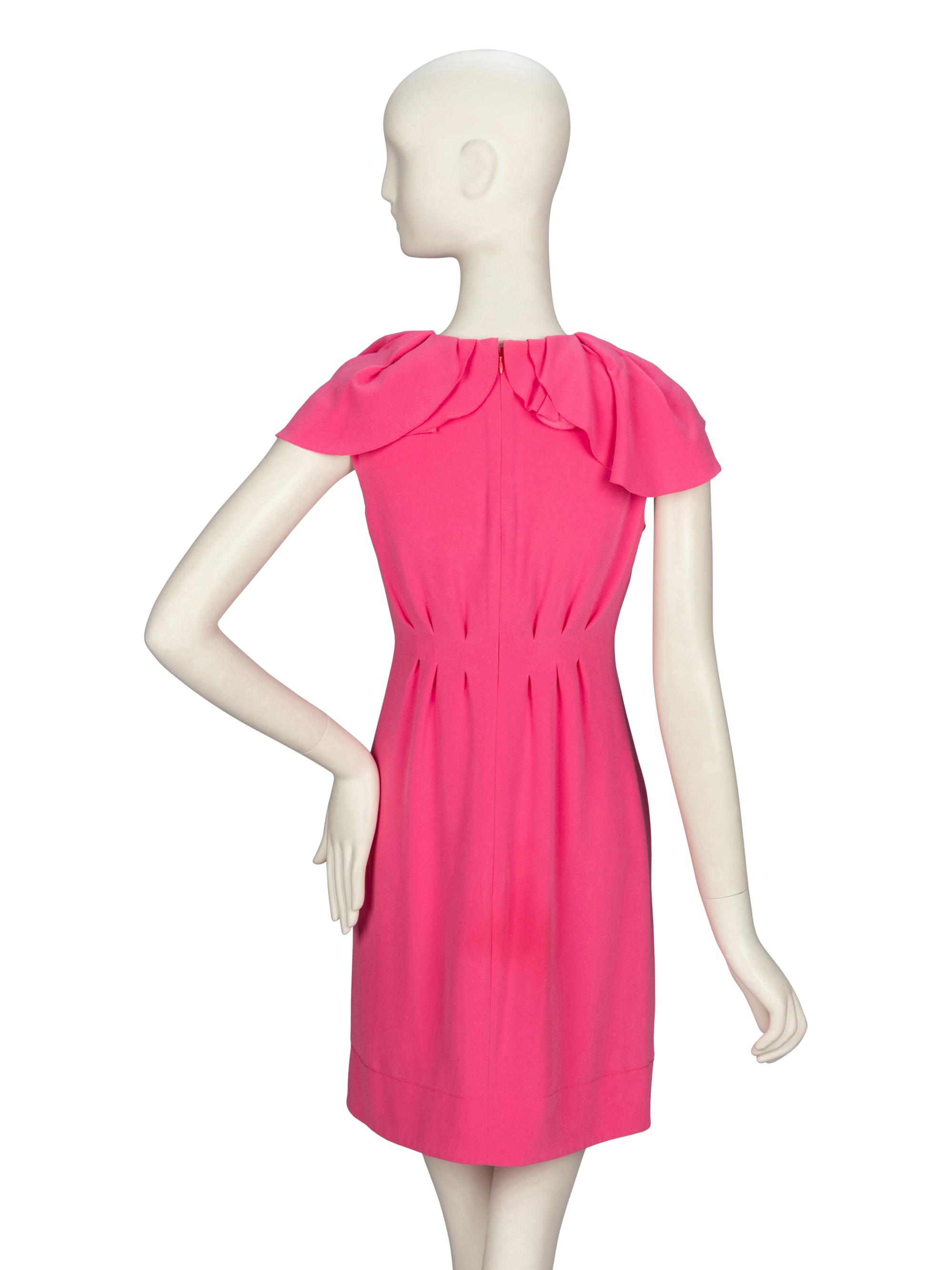 PRADA, PINK SHEATH DRESS