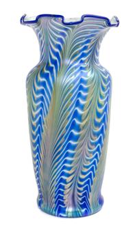 A Studio Glass Vase Height 12 3/4 inches.