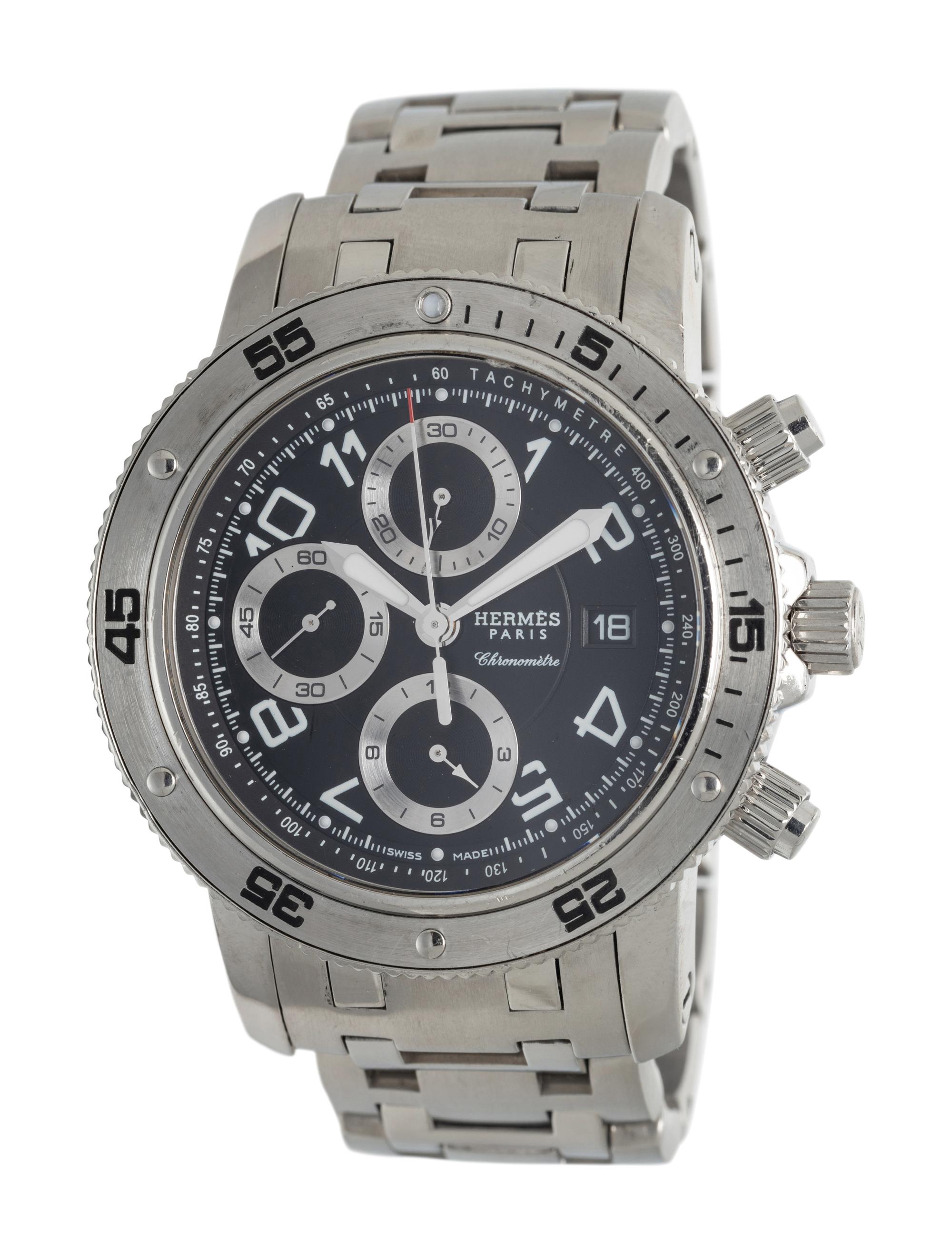 HERMÈS, REF. CP2.910 STAINLESS STEEL 'CLIPPER DIVER' WATCH