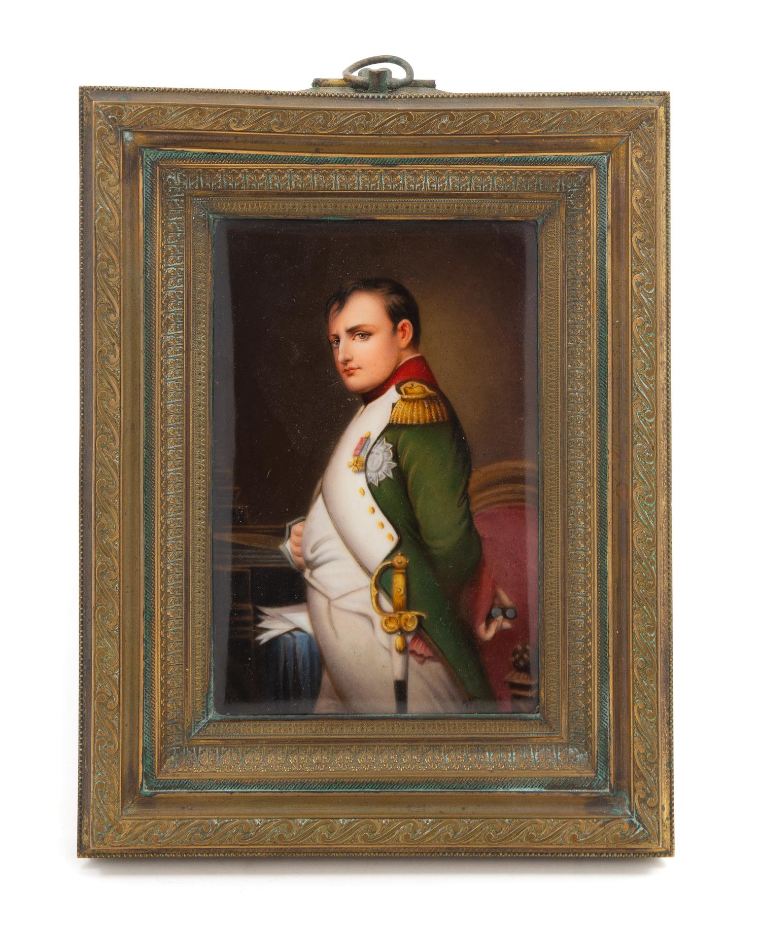 A Hutschenreuther Porcelain Plaque Height 5 5/8 x width 3 5/8 inches. — LATE 19TH CENTURY