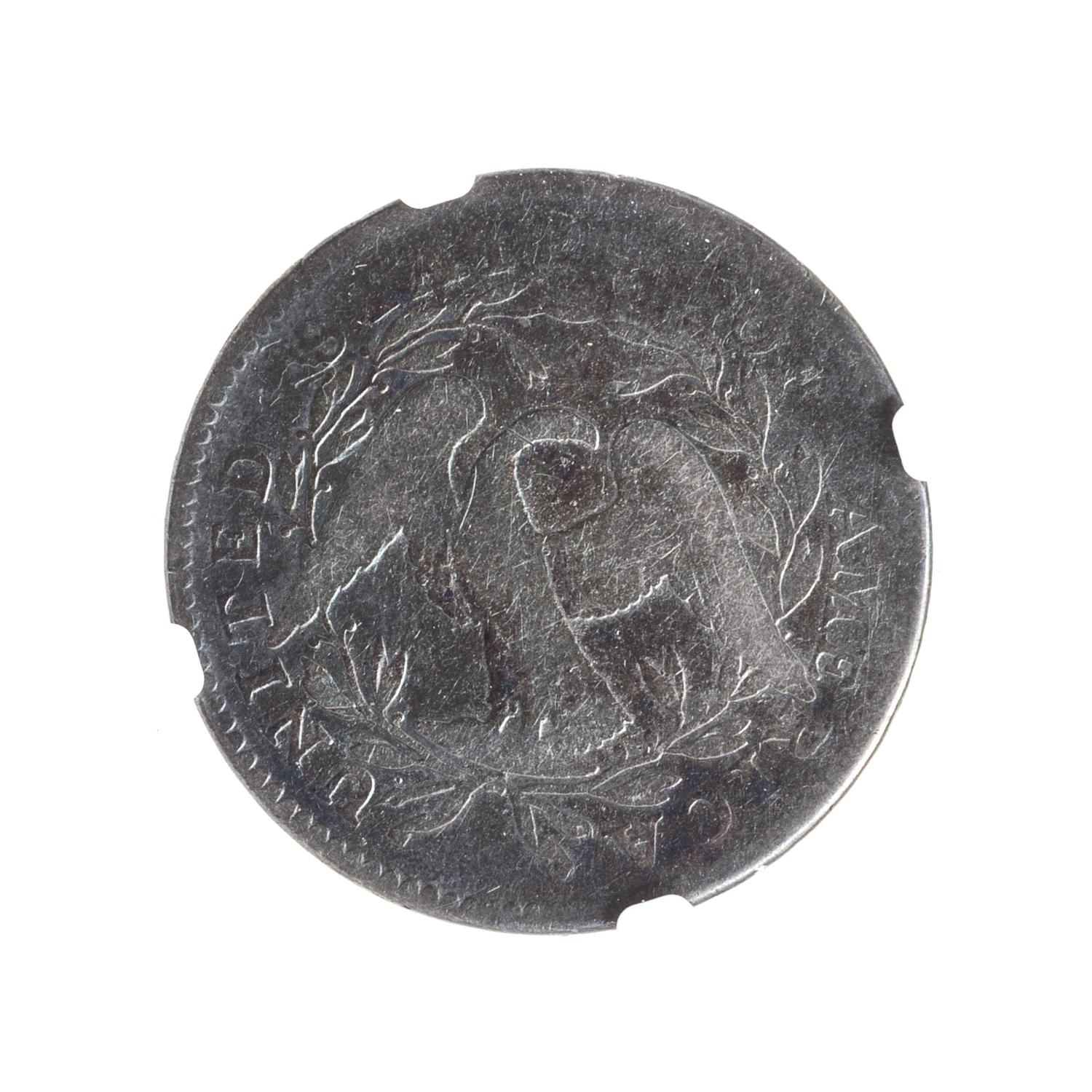 A United States 1795 Flowing Hair Half-Dollar Coin