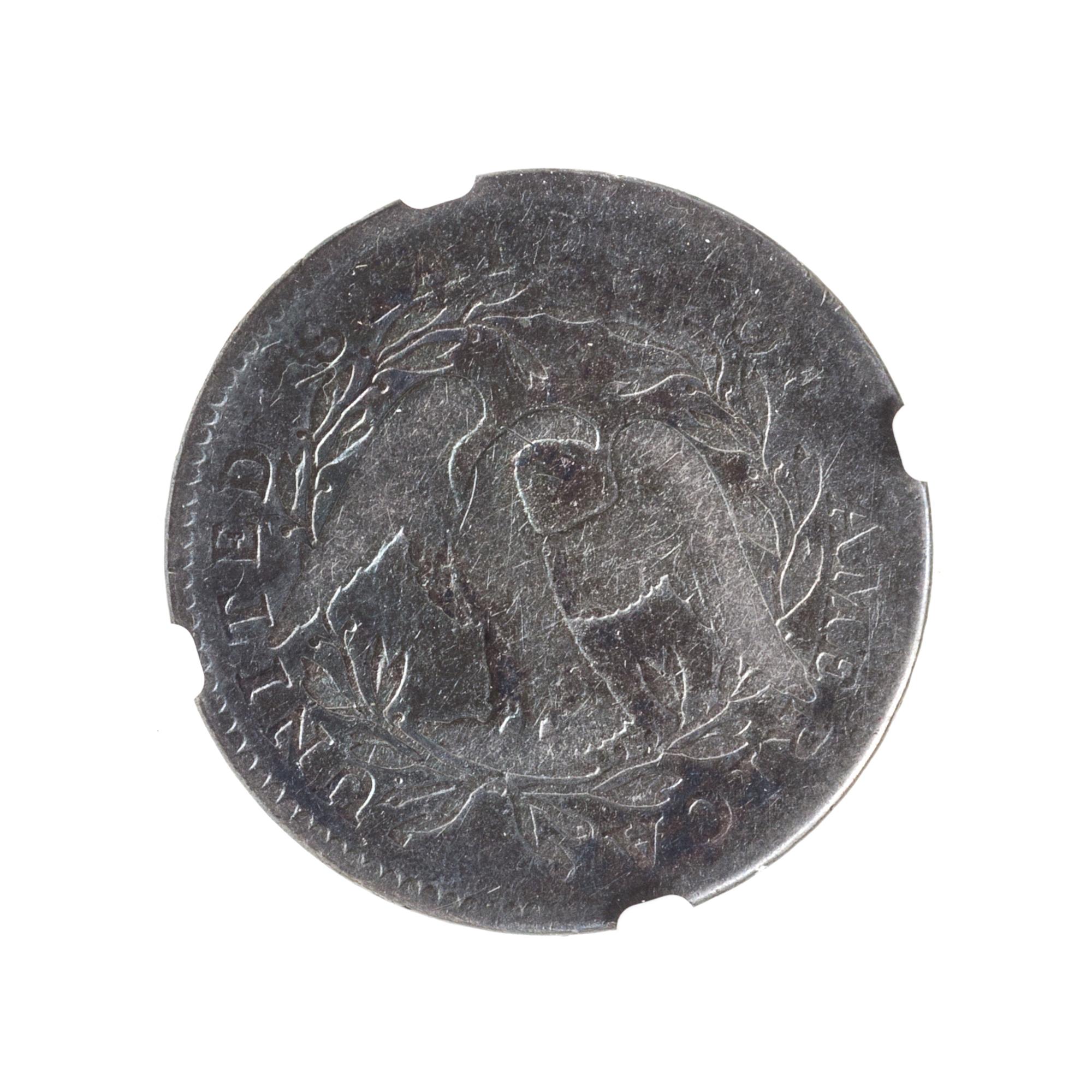 A United States 1795 Flowing Hair Half-Dollar Coin
