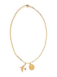 YELLOW GOLD NECKLACE AND CHARMS