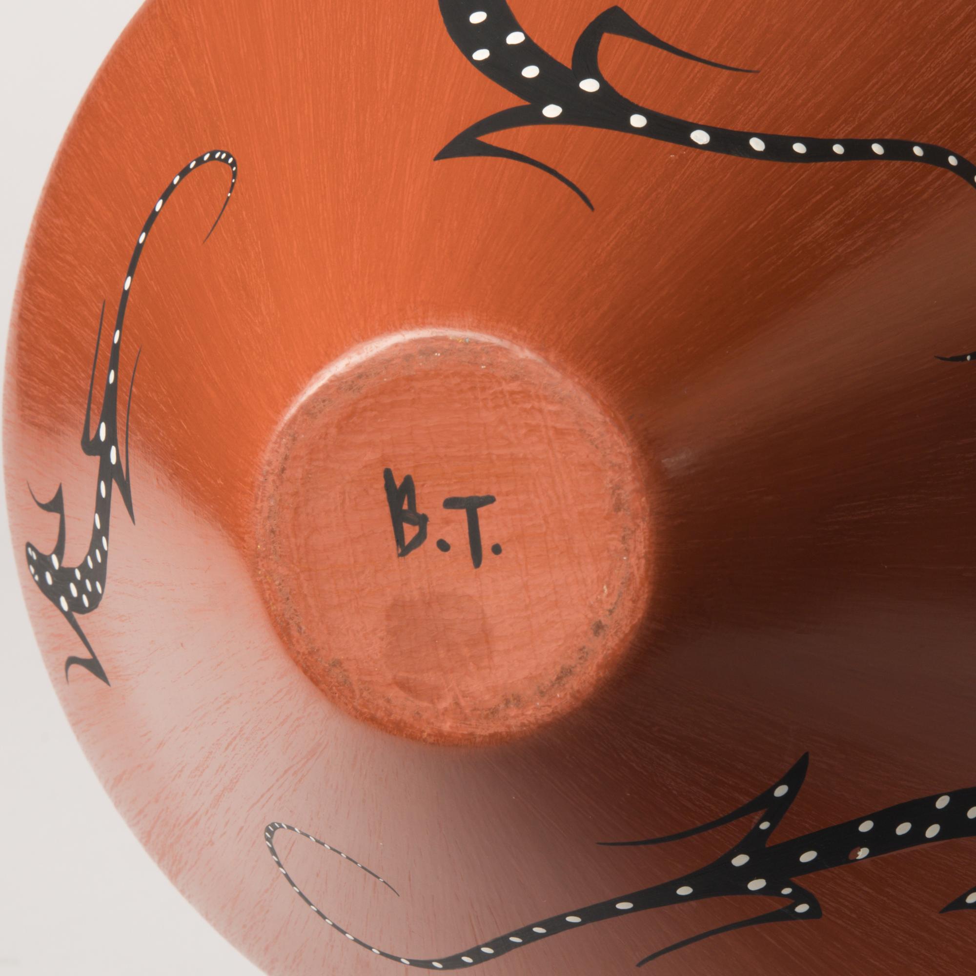 Hopi Redware Pottery Jar, with Lizards