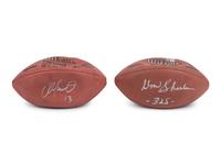 A Group of Dan Marino and Don Shula Miami Dolphins Signed Autograph Wilson NFL Footballs (Beckett Authentication Services BAS Certified),