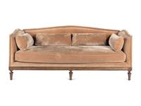 A Custom Louis XVI Style Velvet-Upholstered Settee
